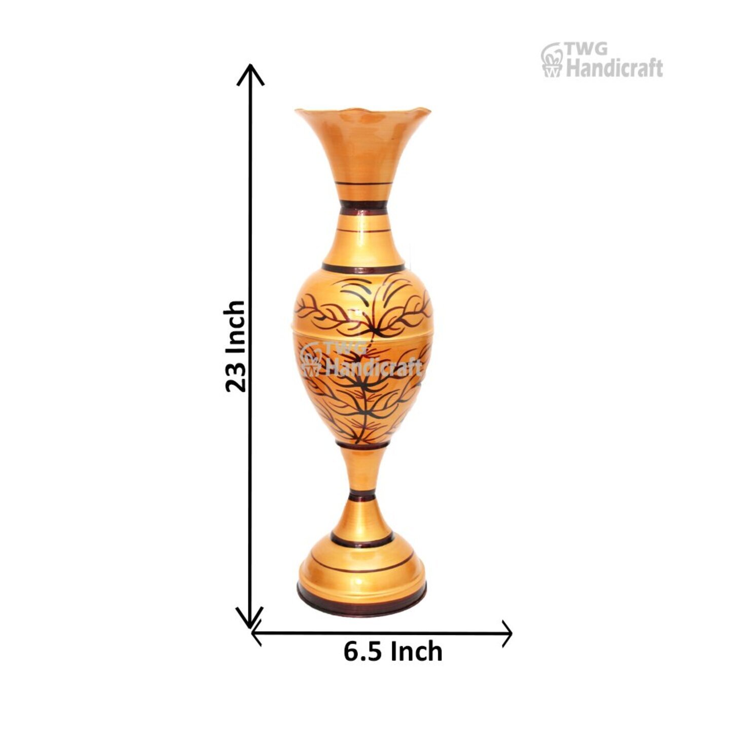 Decorative Metal Flower Vase 23 Inch ( 58.5 cm ) - 12X0301O