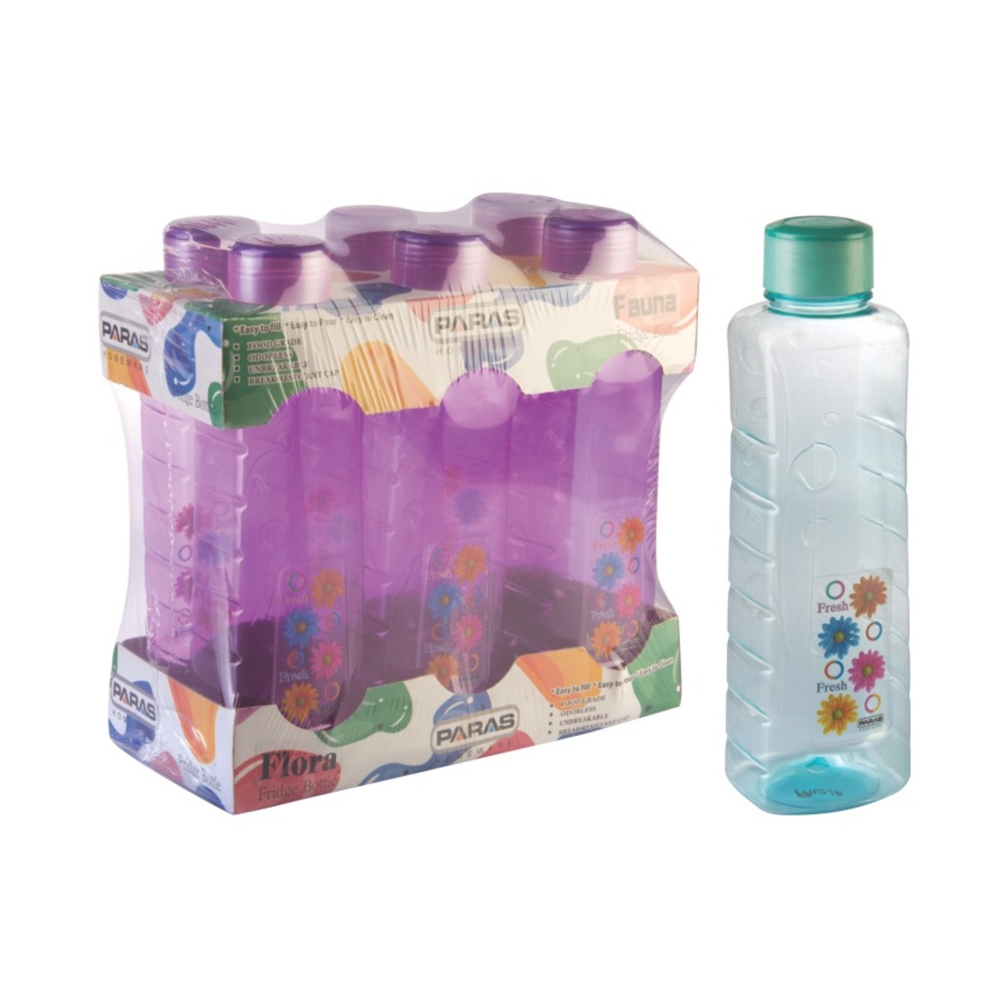 PARAS FAUNA PACK OF 12PCS FRIDGE BOTTLE