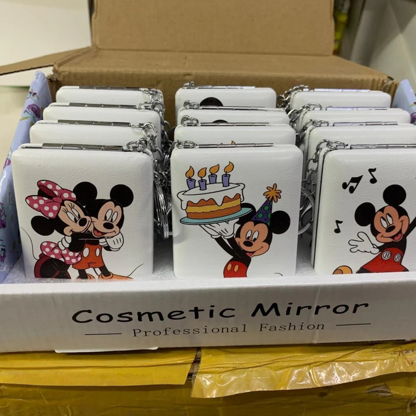 Micky mix design pocket mirror pack of 12