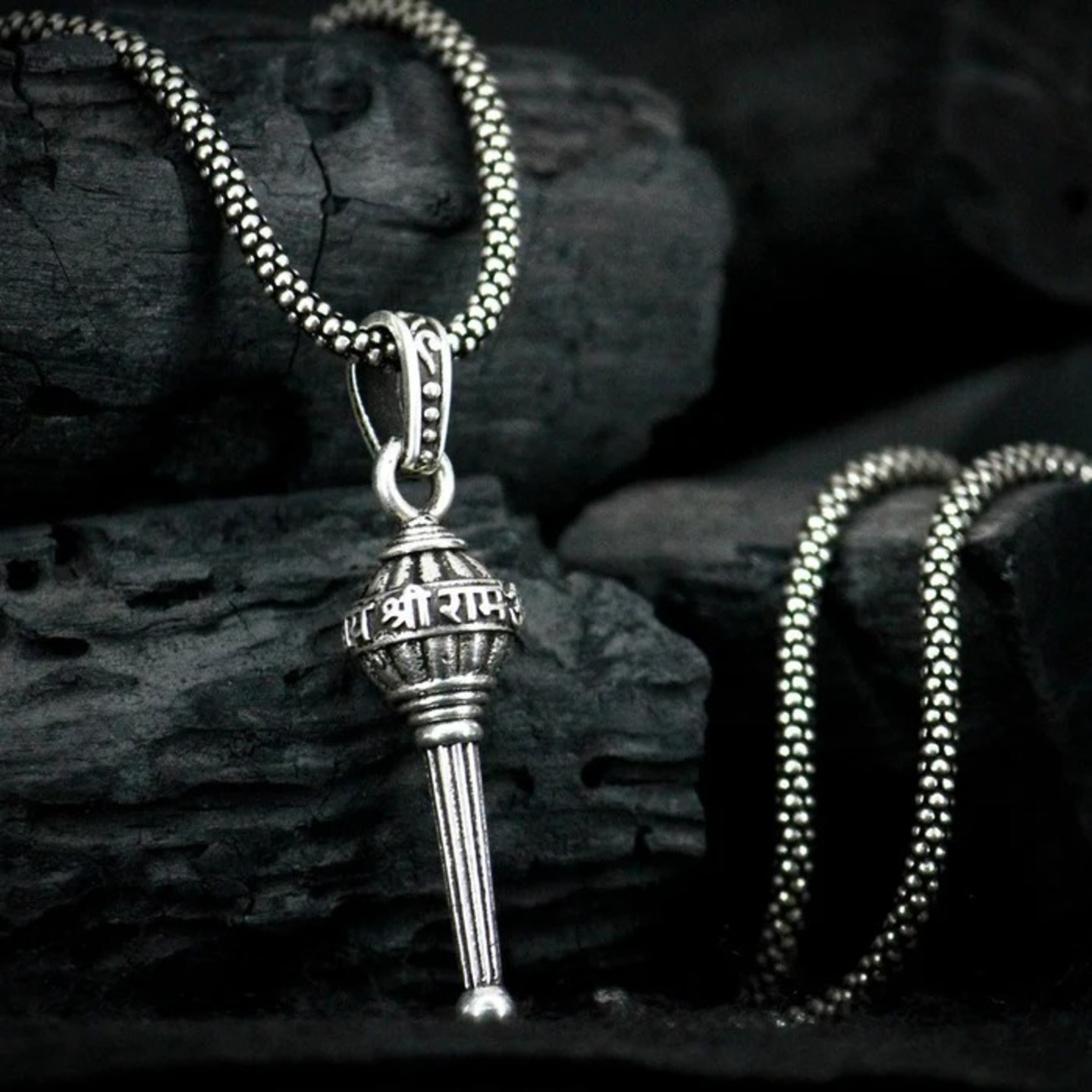 Lord Hanuman Gada Pendant With Chain(moq6)