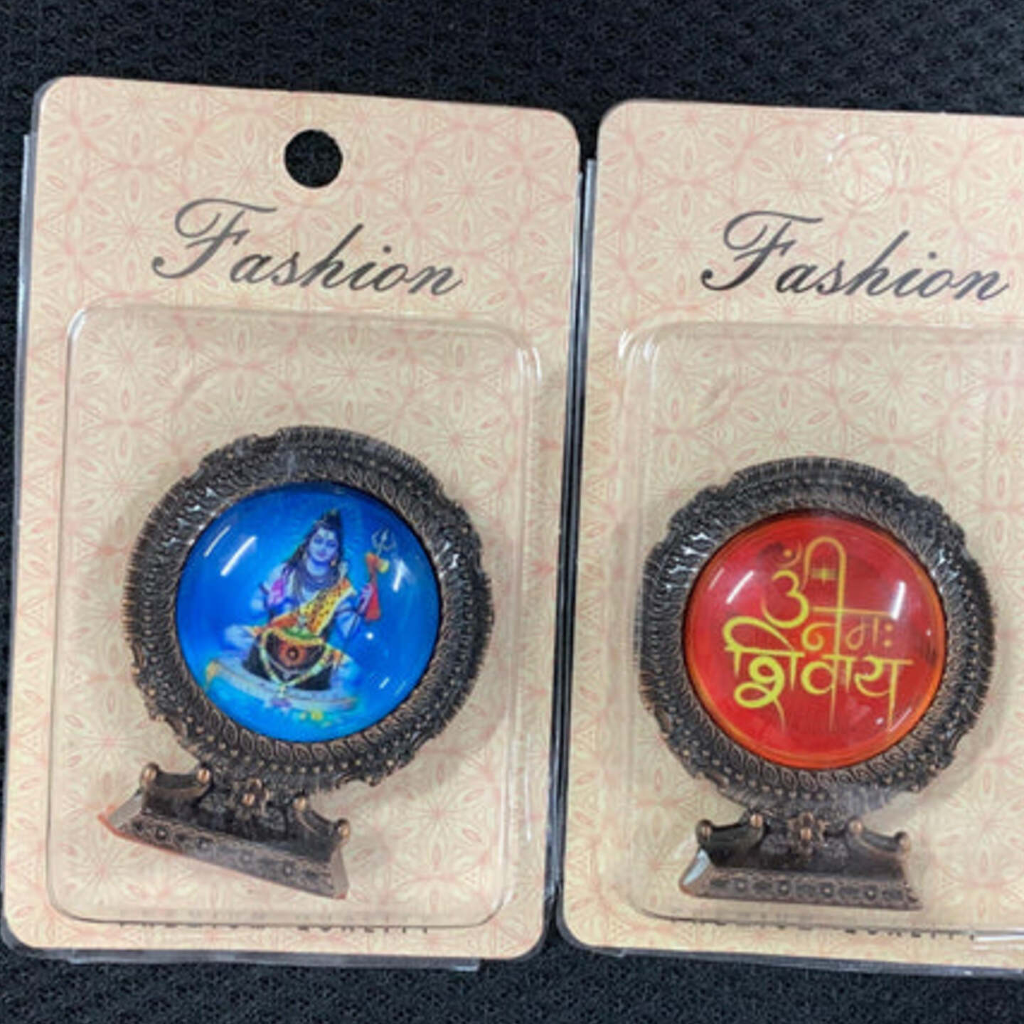Lord Shiva Metal Car Dashboard 3 - 3.5 inches Pack of 3