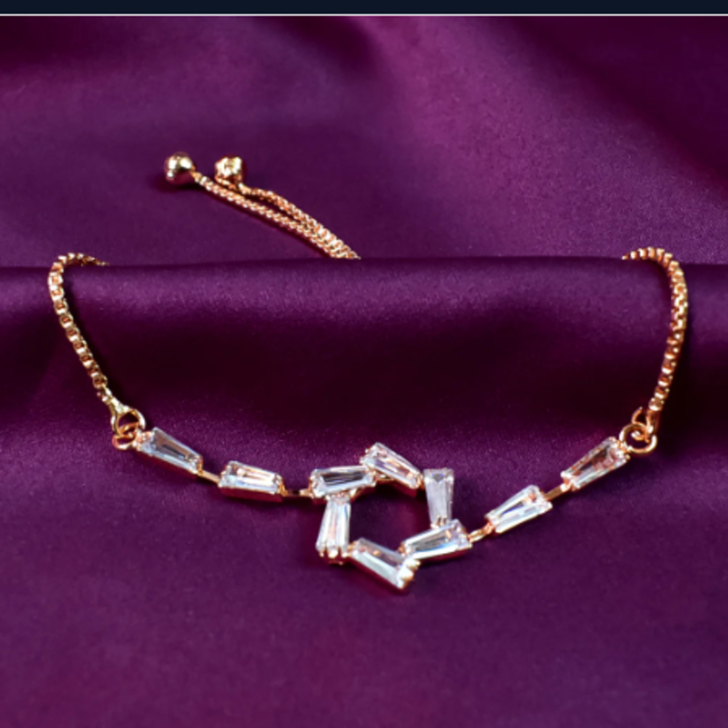 Luxurious Diamond Bracelet For Girl (1 PC)
