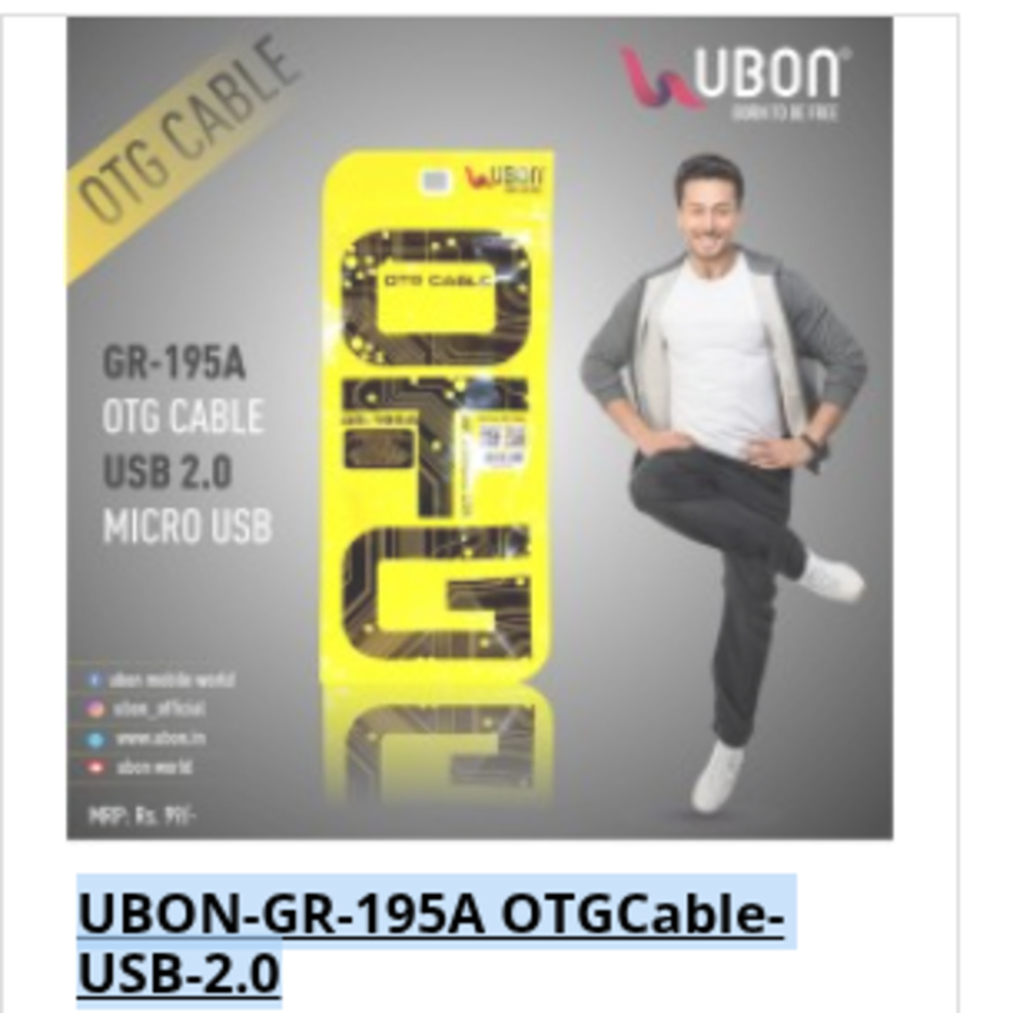 UBON-GR-195A OTGCable-USB-2.0