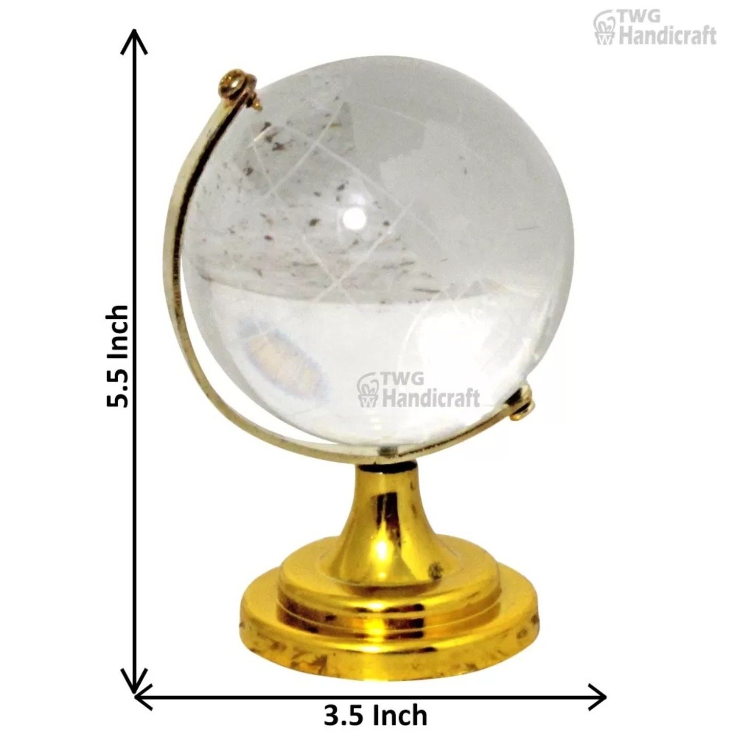 Decorative Crystal Globe 5.5 Inch ( 14 cm ) - 77X0532T000XTEI