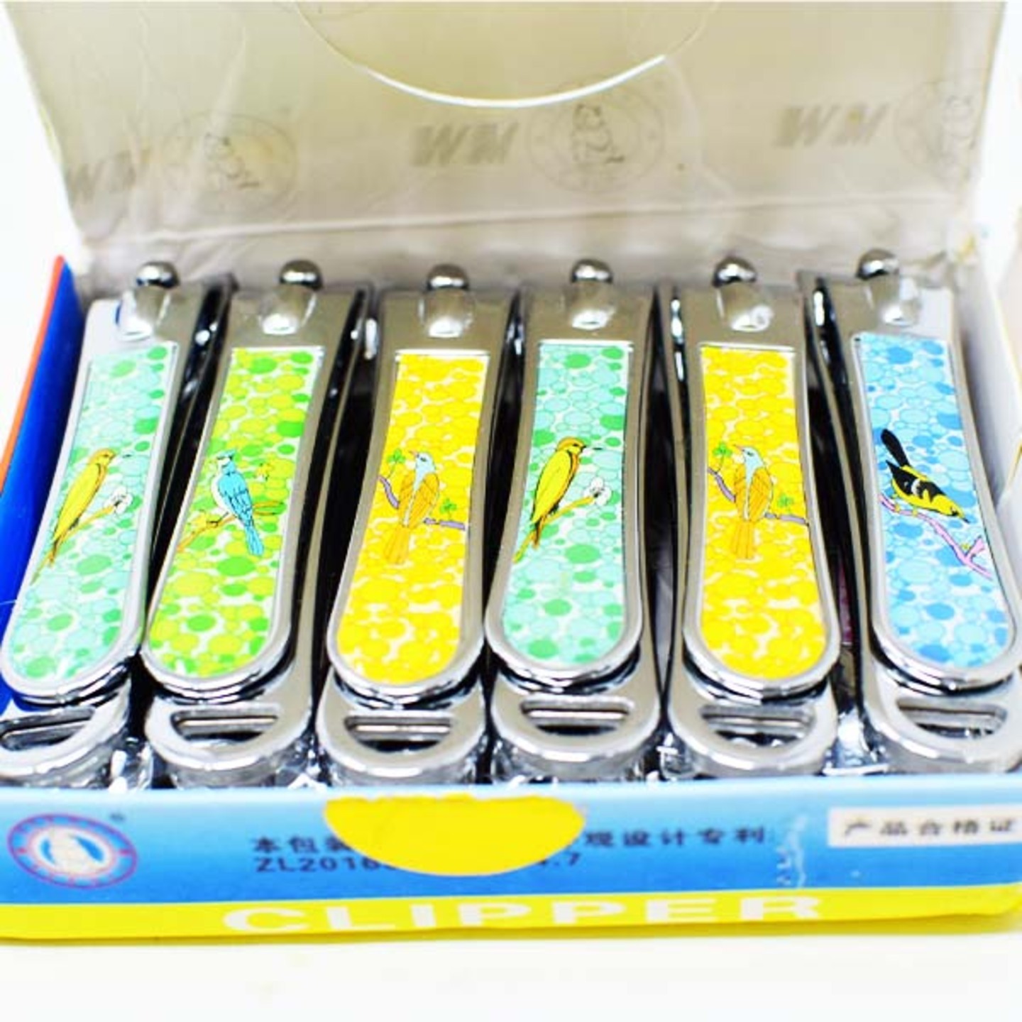 (12pc/ box) Weimao Brand Nail Cutter clipper in Print Designs
