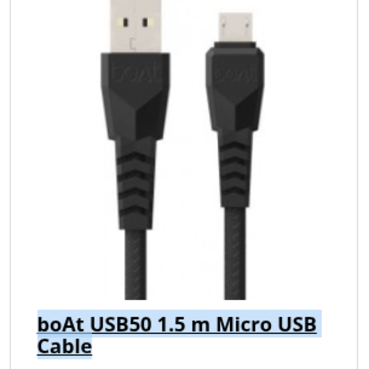 boAt USB50 1.5 m Micro USB Cable