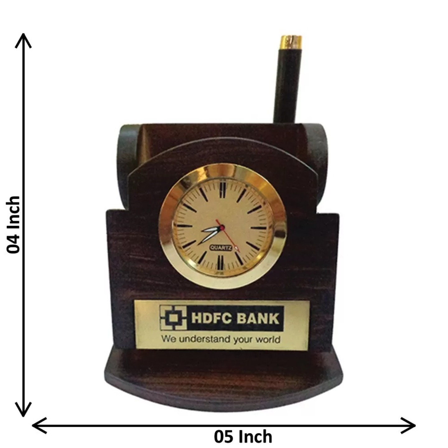 Pen Stand and Clock 4 Inch ( 10.5 cm ) - 35X0038A000XTPS