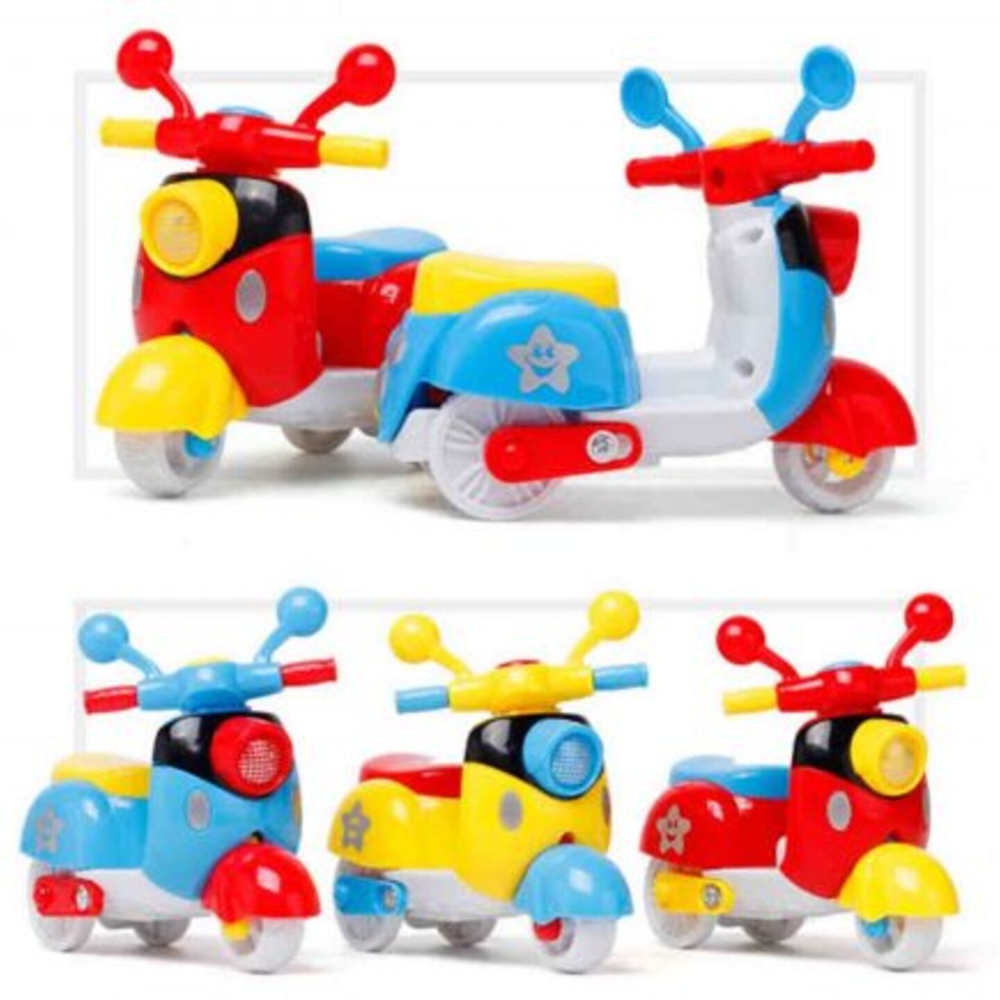 (12 pc) Motorcycle Mini Scooter Friction bike