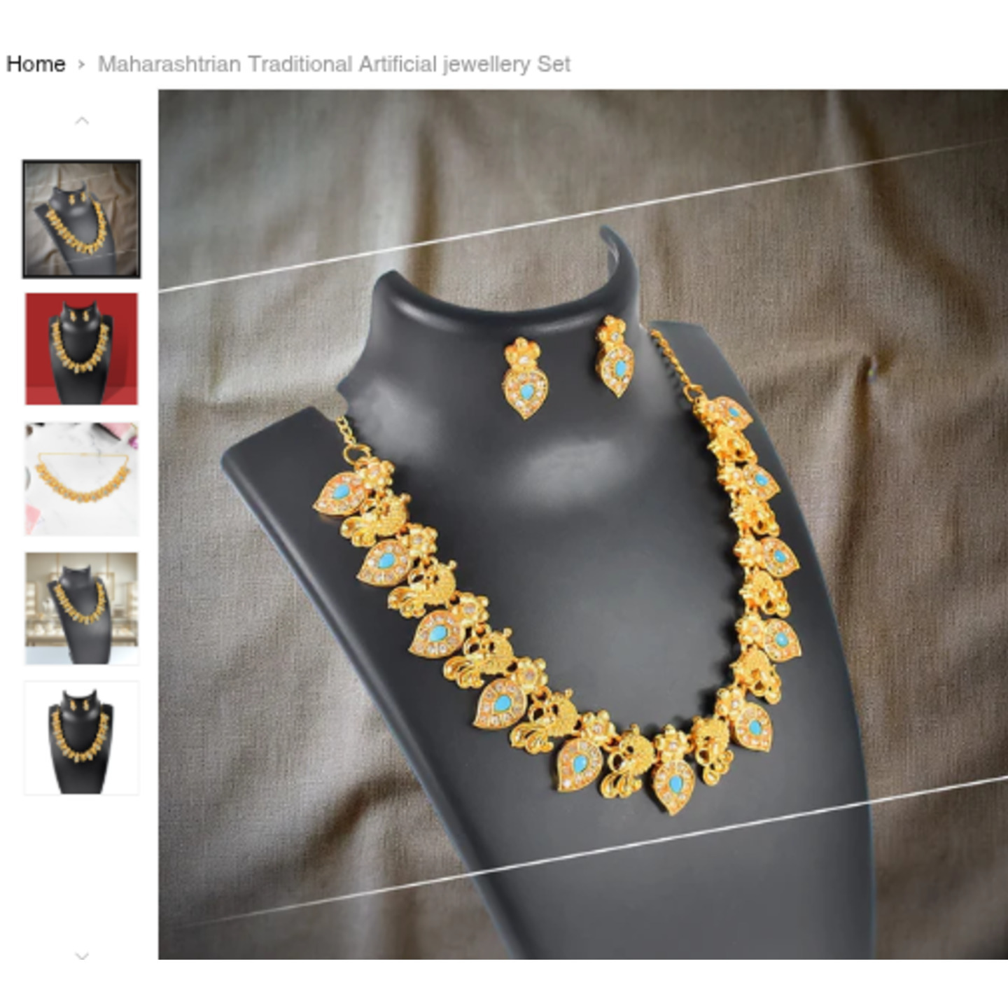 Maharashtrian Traditional Artificial jewellery Set