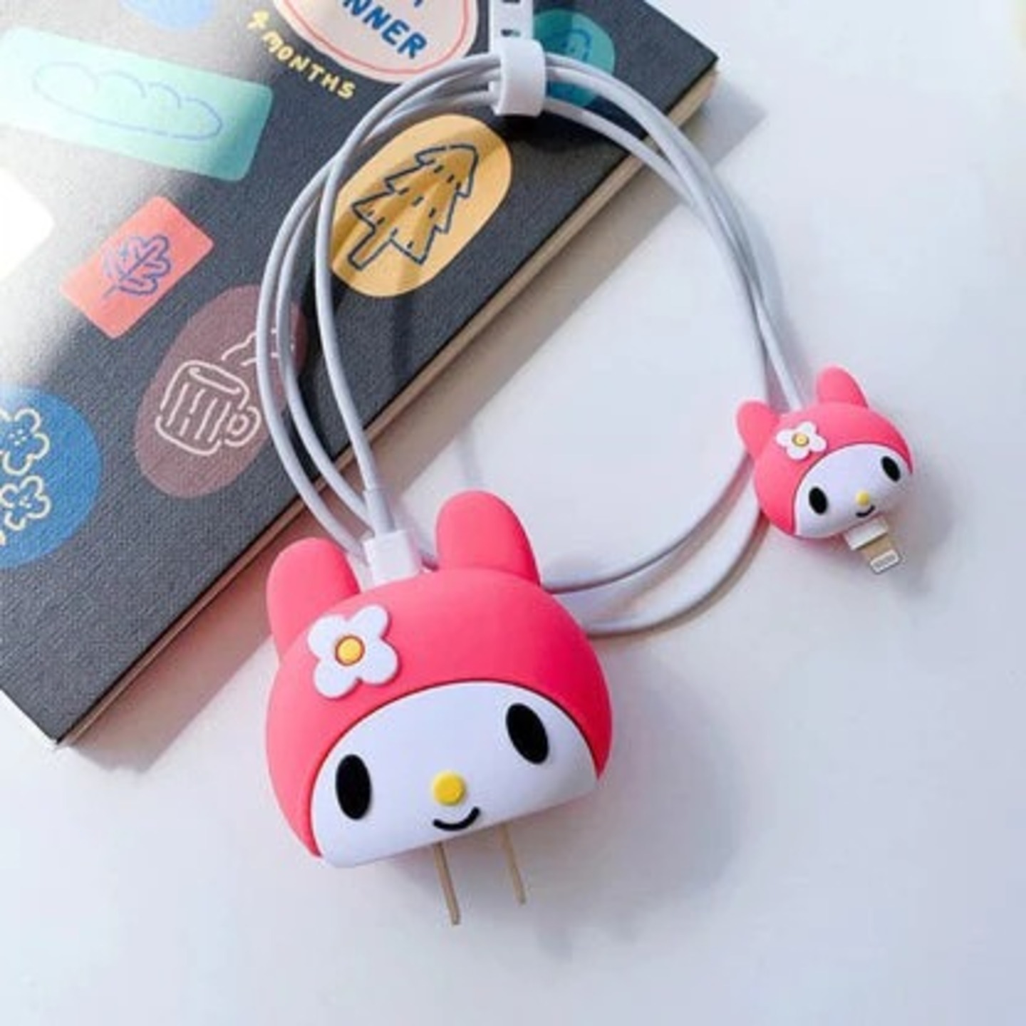 3pcs- Pink Kuromi 20 W Iphone Silicone Charger Cover