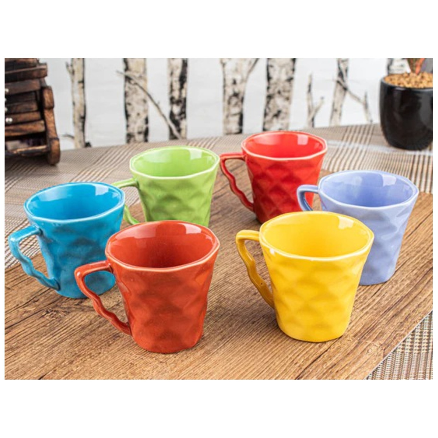 Diamond coffee mug