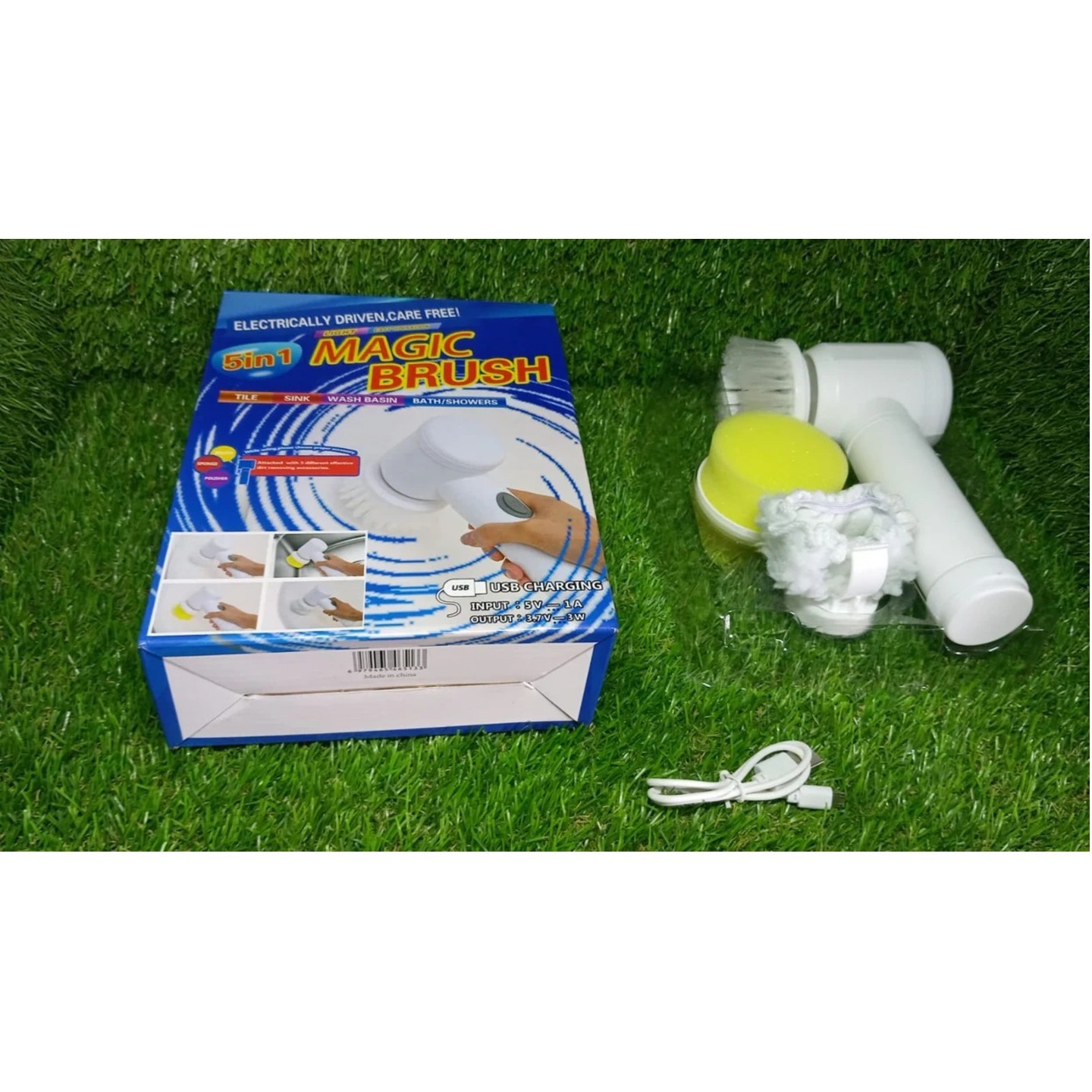 5in1 Home Kitchen Electric Cleaning Brush, Electric Spin Scrubber