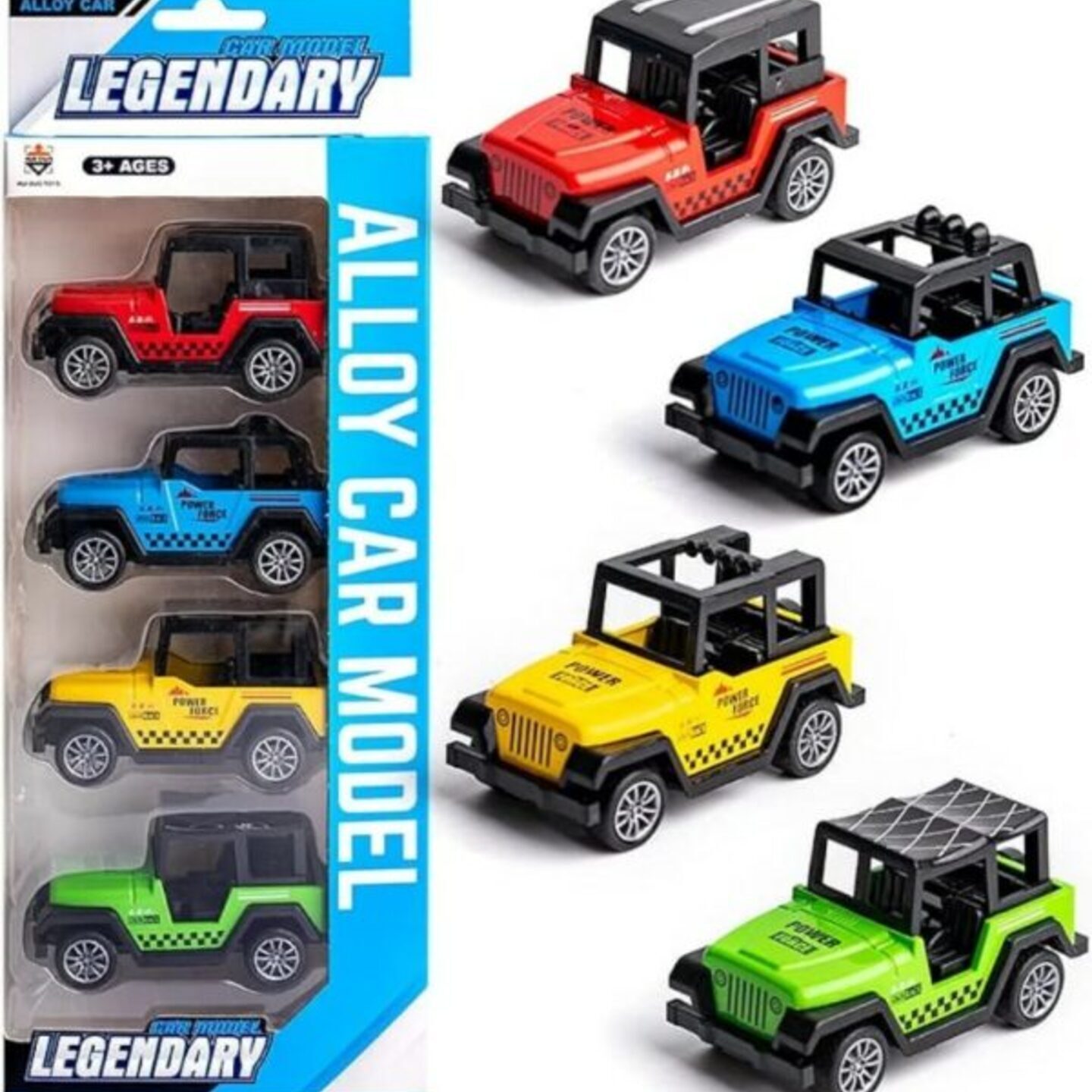 4 Pcs Die-Cast SWAT Off-Road Car Set