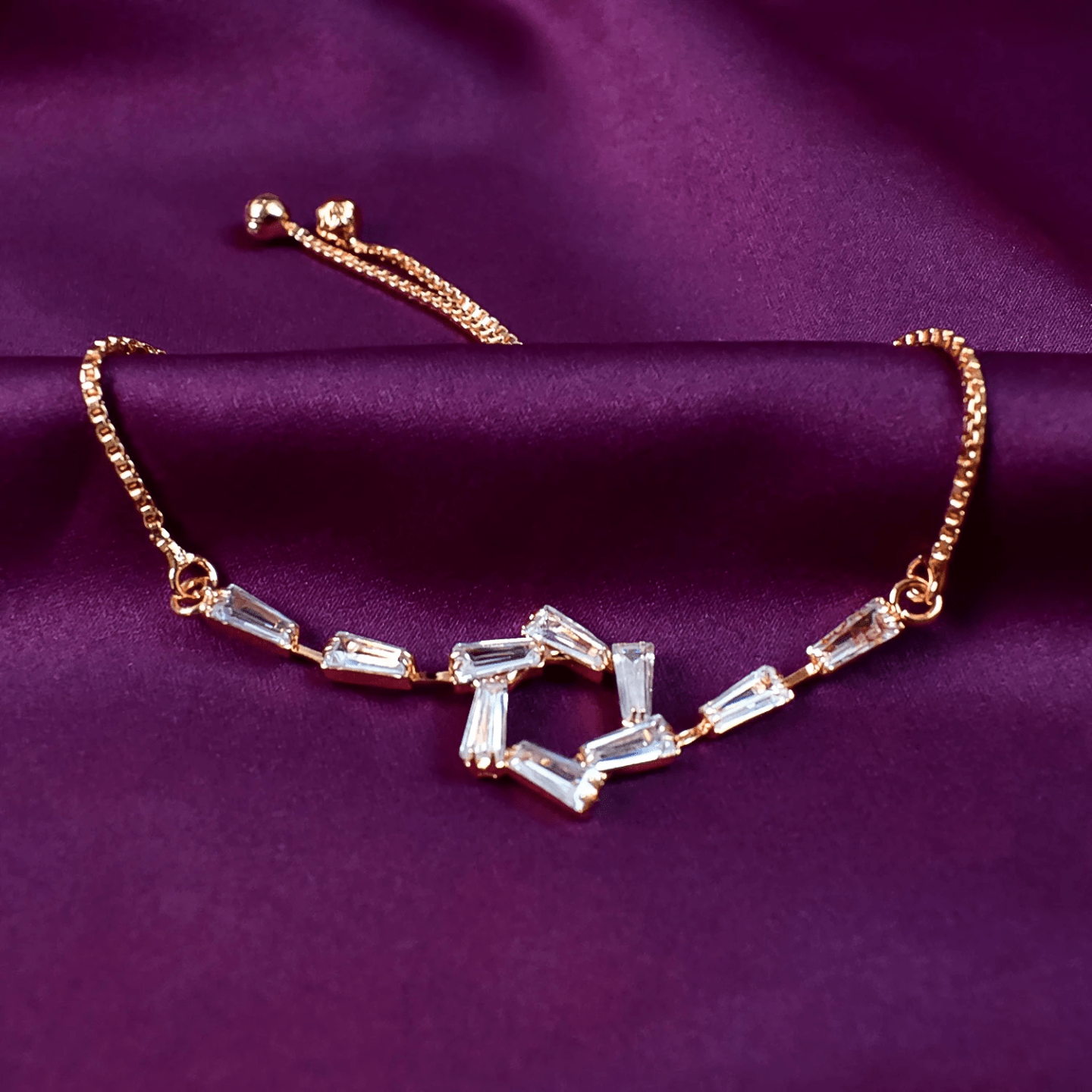 Luxurious Diamond Bracelet For Girl (moq6)