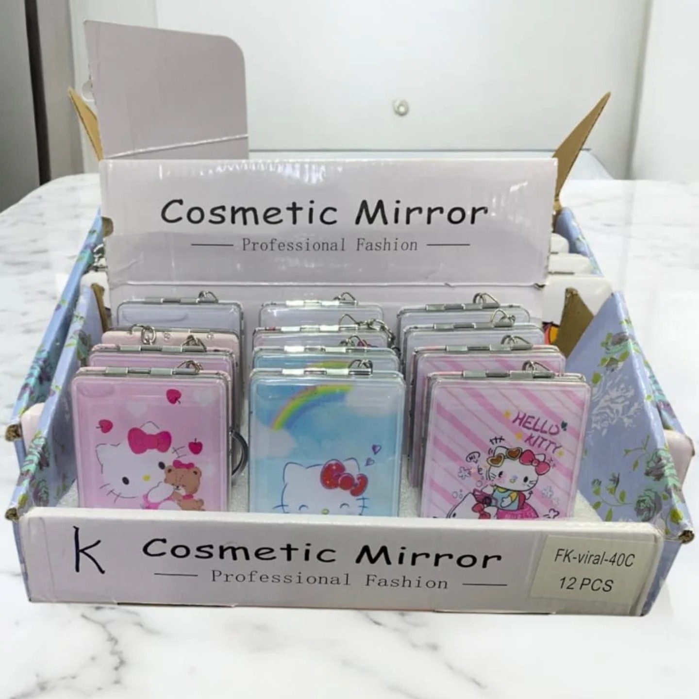 Unicorn glitter mirror Pack of 12
