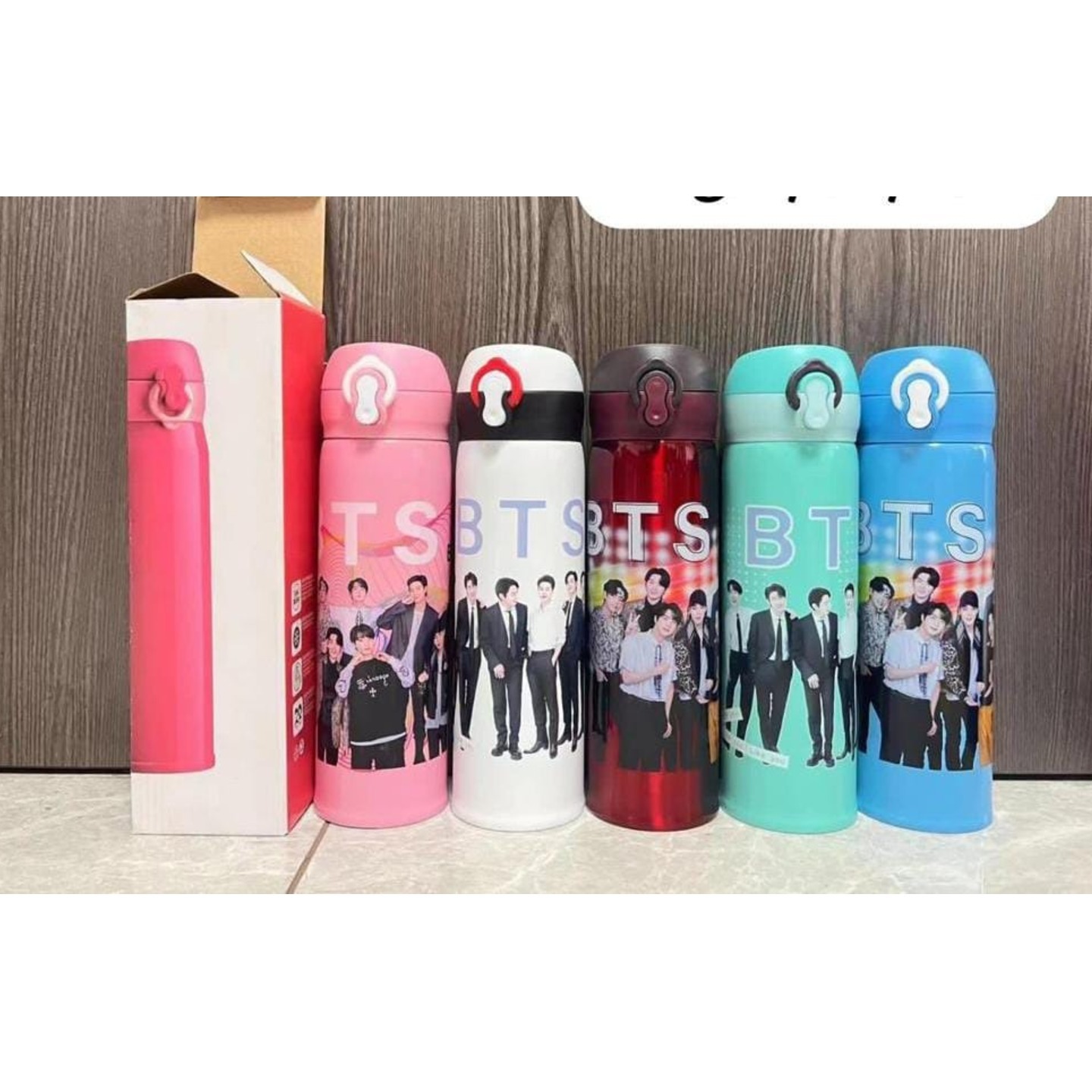 Bts Print water bottle 480ml ( Insulated )