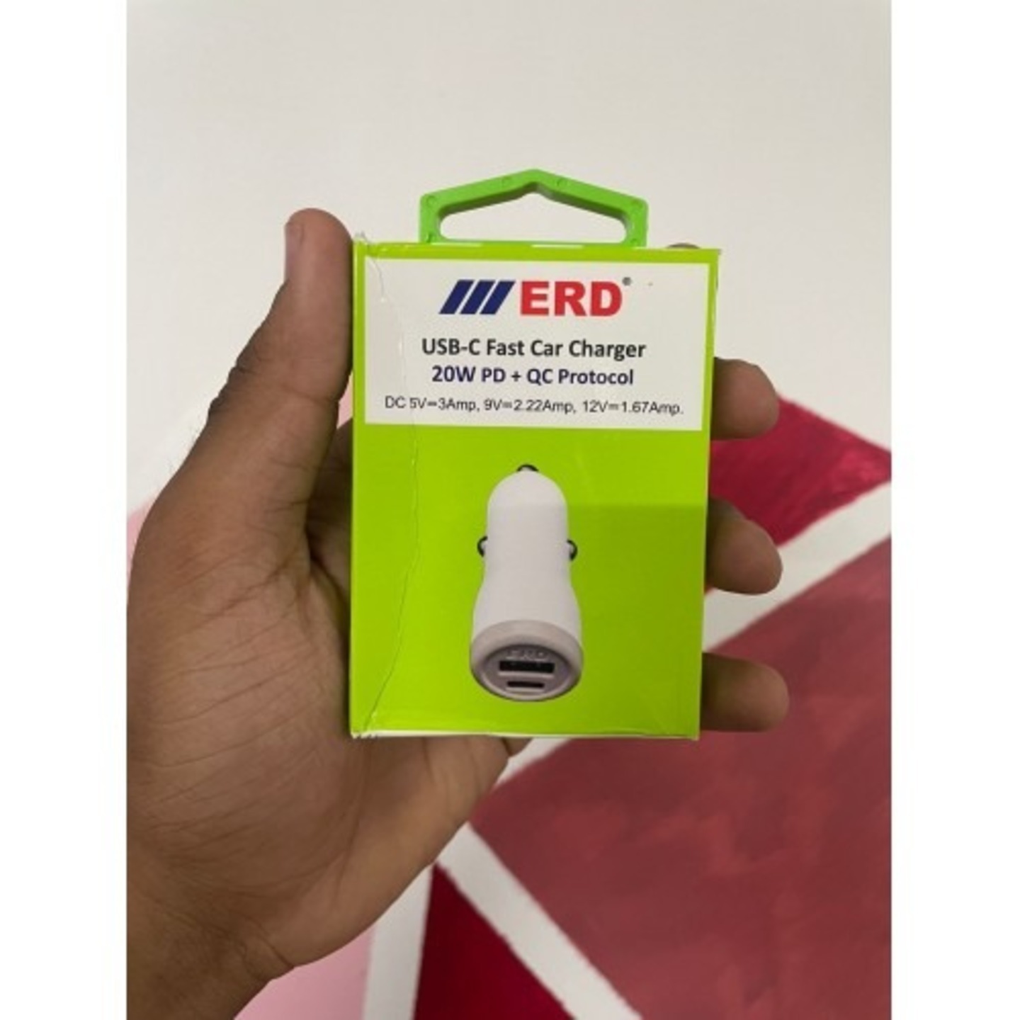 ERD CC-49 Mobile Charger USB-C Fast Charger 20W PD+QC Protocol