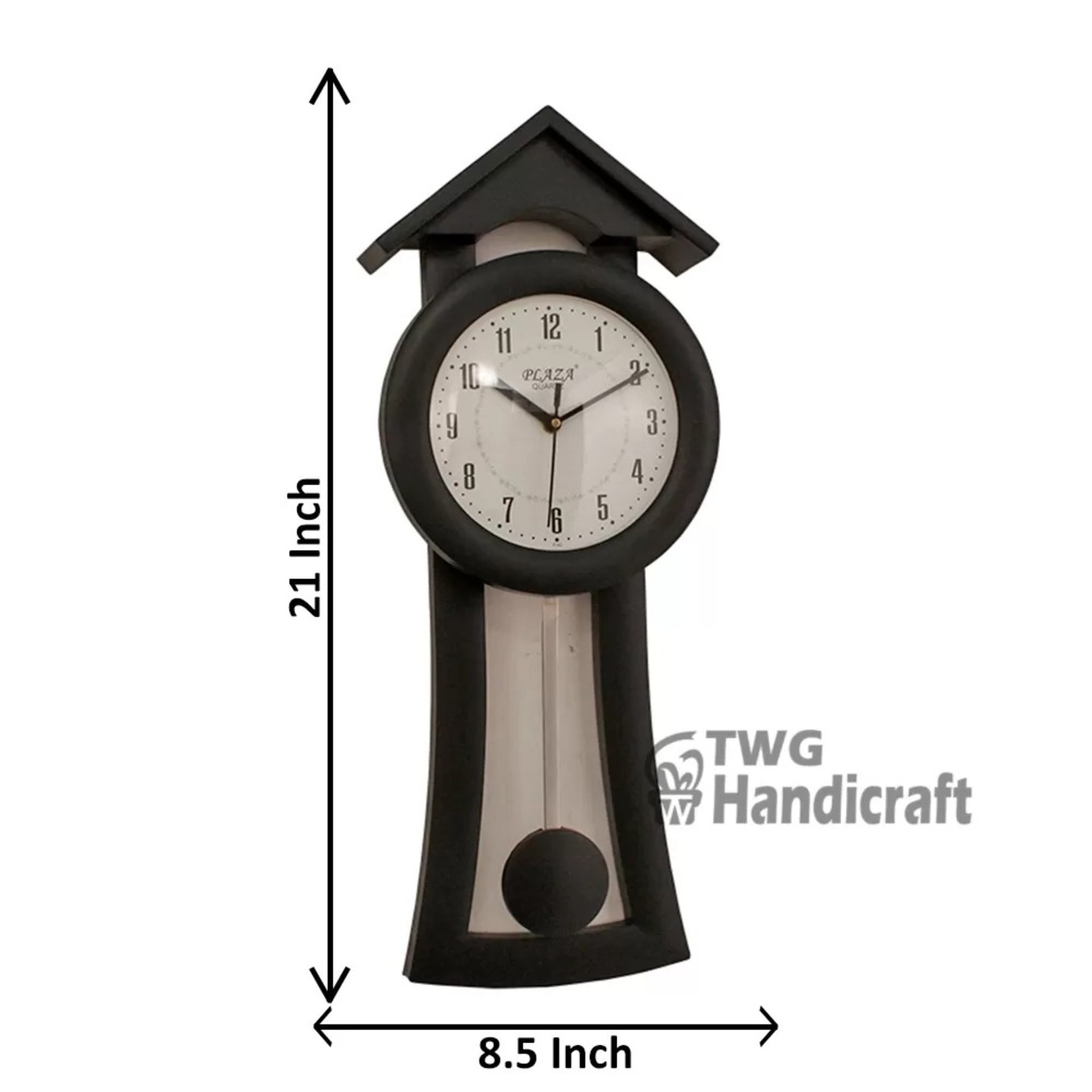 Hut Shaped Pendulum Analog Wall clock 21 Inch ( 53.5 cm ) - 26X0097K000XTIS