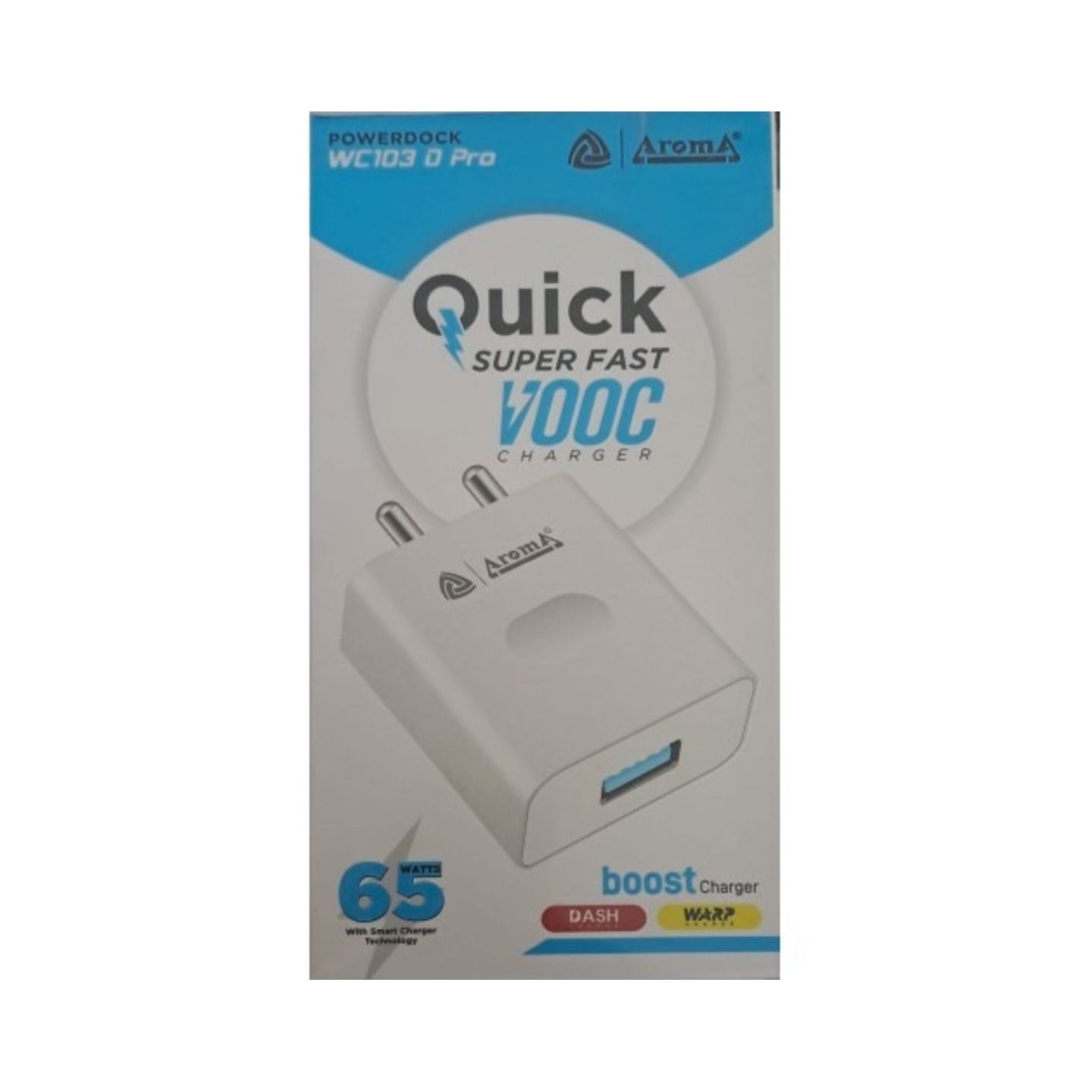 Aroma WC103 D Pro Quick Superfast Vooc Charger (Usb to Type C 65W)