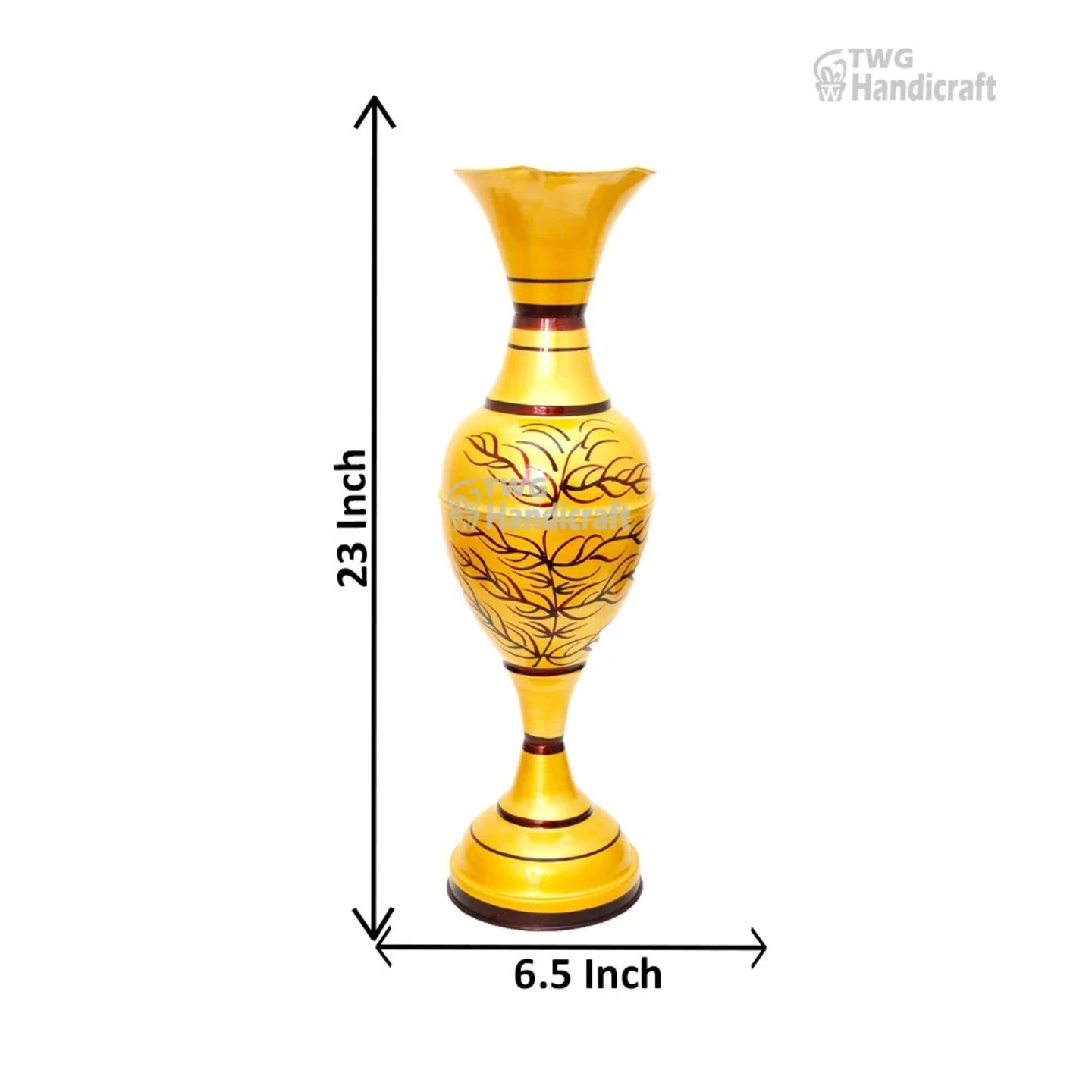 Decorative Metal Flower Vase 23 Inch ( 58.5 cm ) - 12X0301W