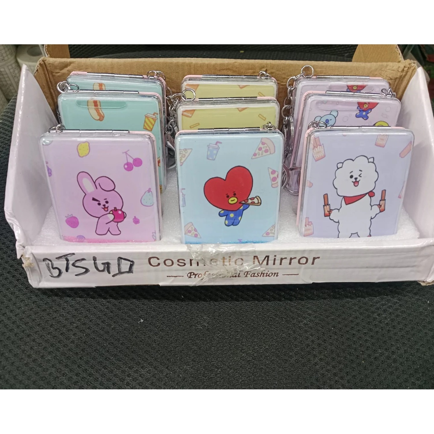 BT21 square pocket mirror Pack of 12