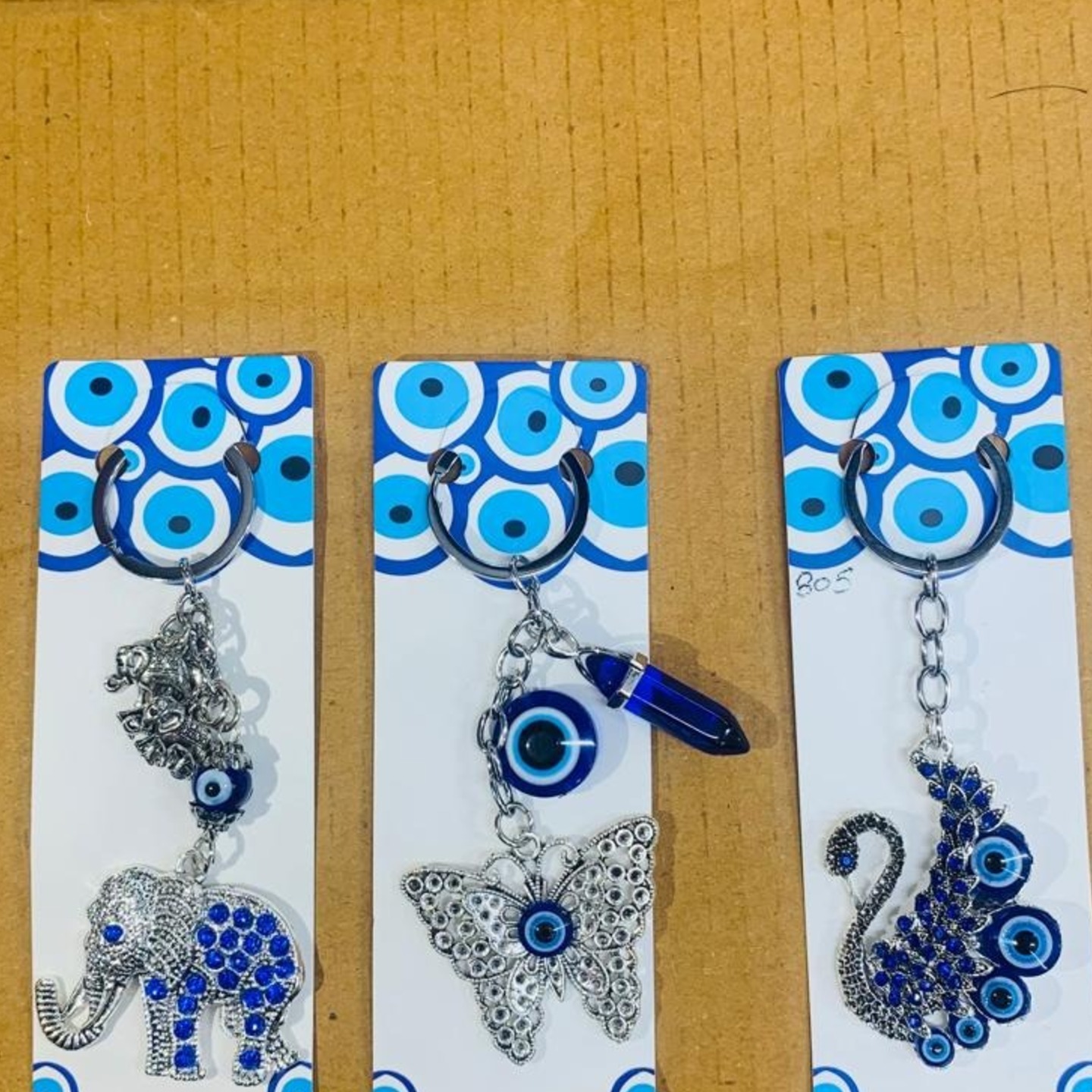 12pcs -Mix 3 design evil eye keychains