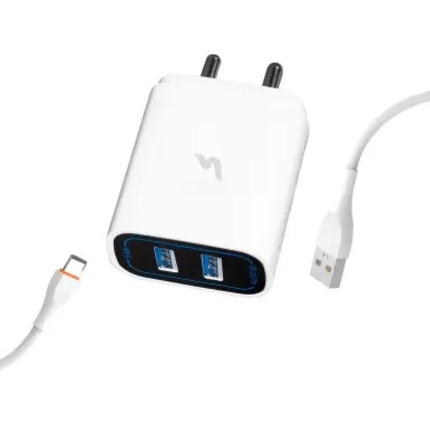 Ubon 5 W 3.4 A Wall Charger for Mobile with Detachable Cable  White, Cable Included