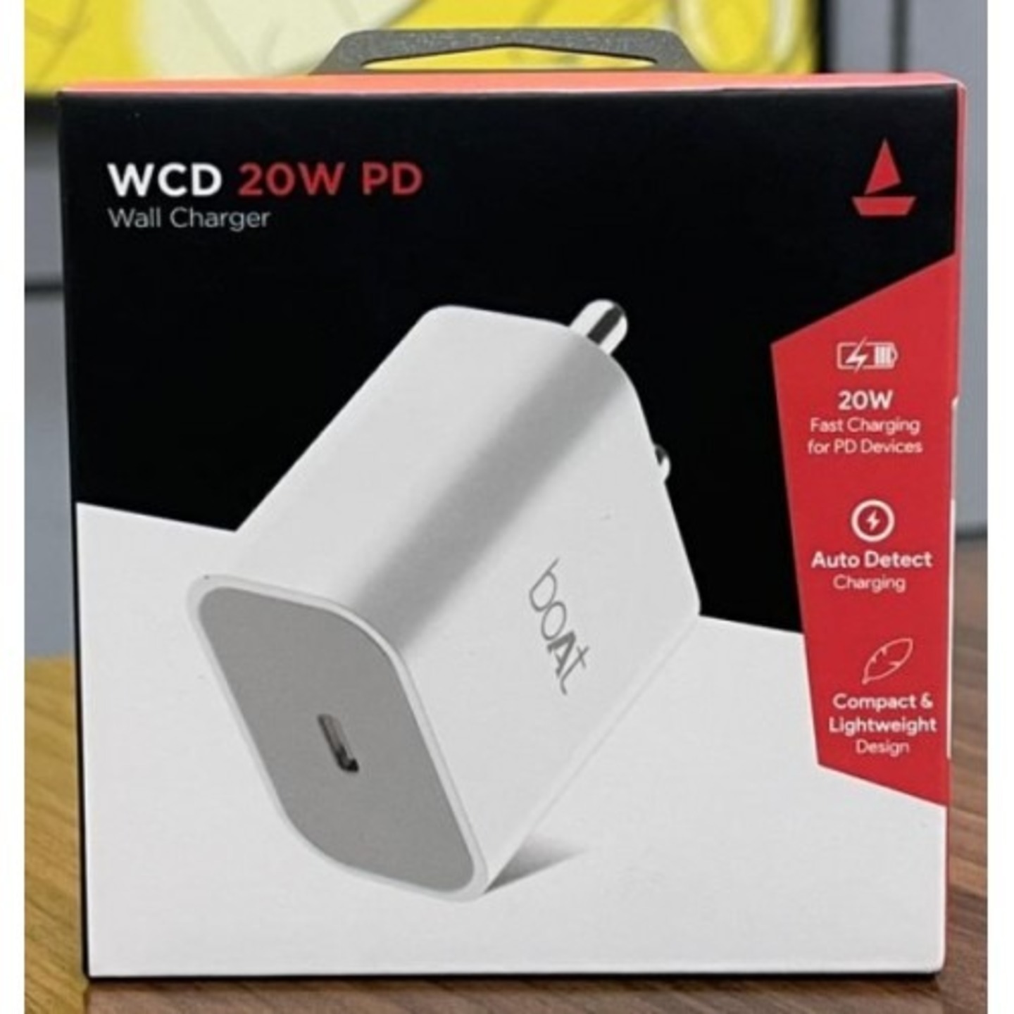 Boat WCD 20W PD Fast Wall Charger (White,Dock Only)