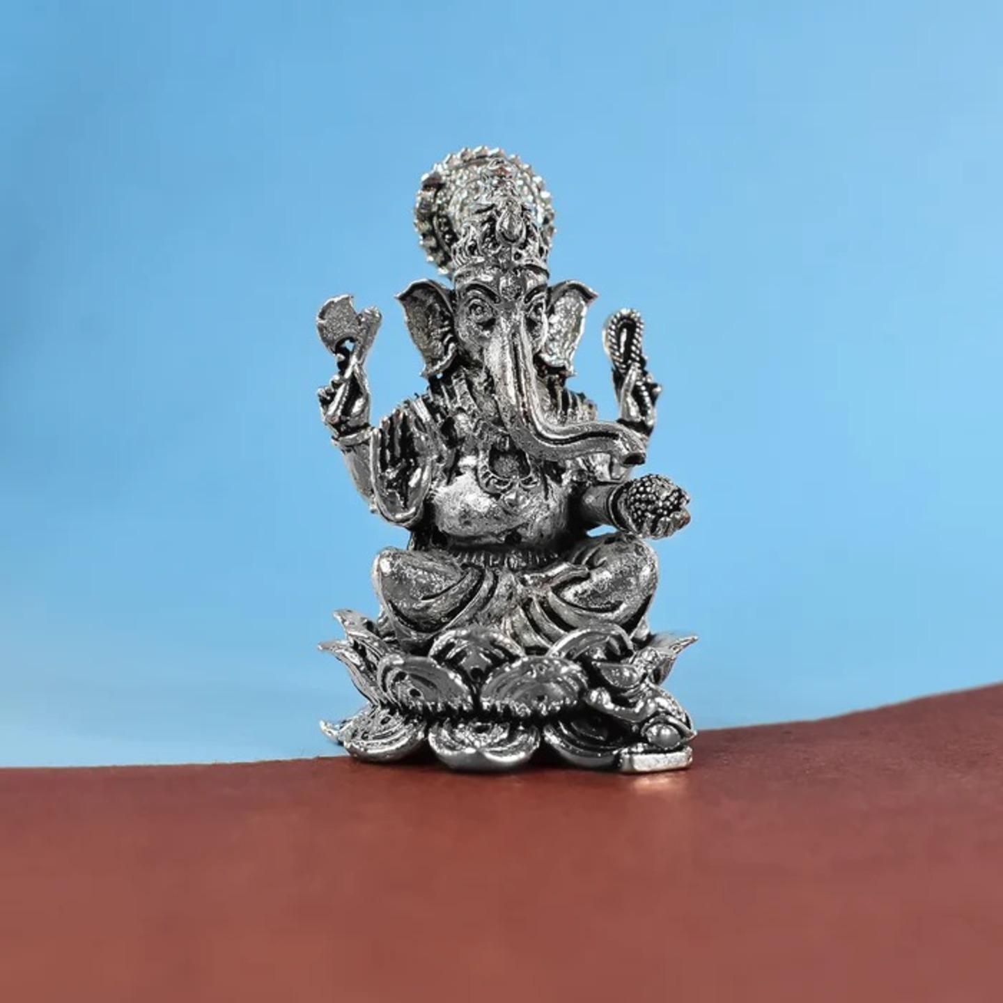 Lord Ganesh Silver Statue(MOQ6)