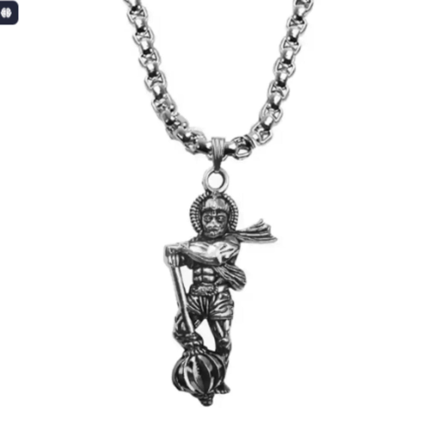 Hanuman Ji Pendant with Gada Religious Jewellery for Men and Women
