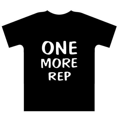 one more rep tshirt