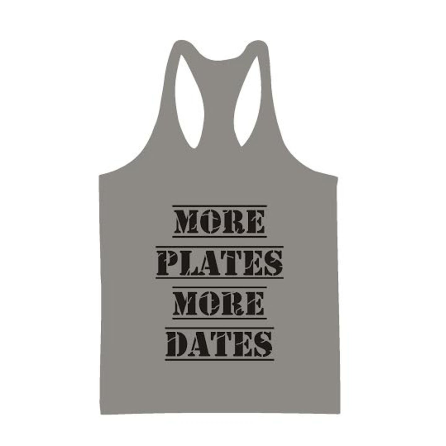 MORE PLATES MORE DATES GREY STRINGER