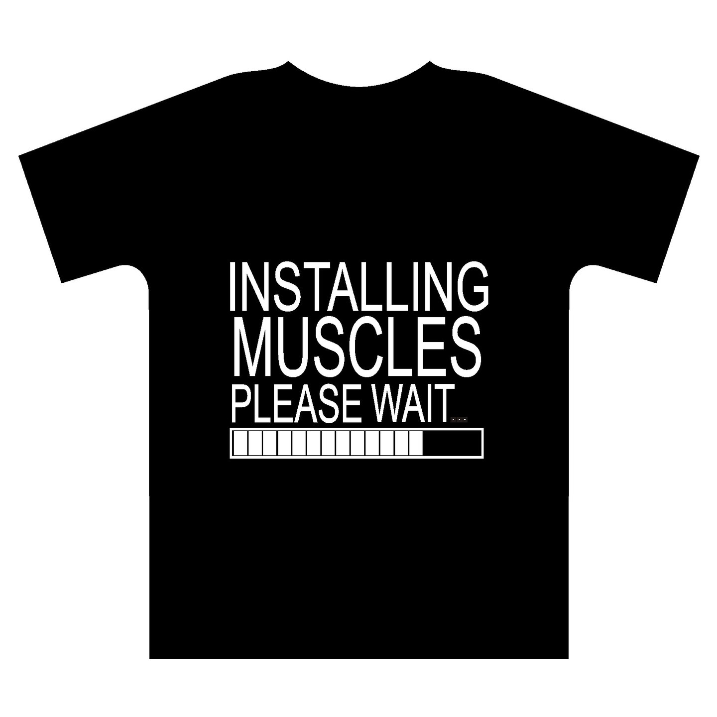 instaling muscles tshirt