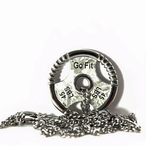 SILVER WEIGHT PLATE NECKLACE