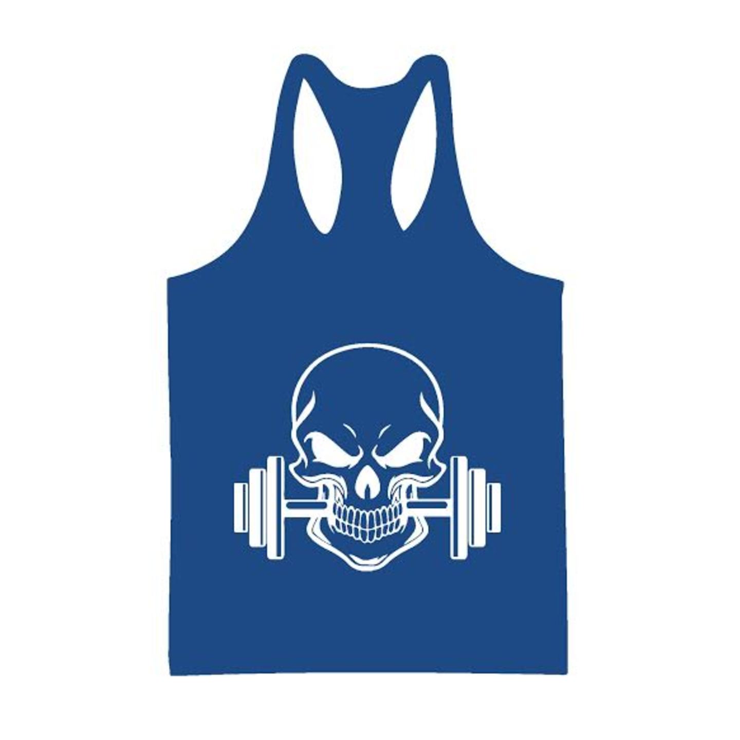 SKULL BARBELL BLUE STRINGER