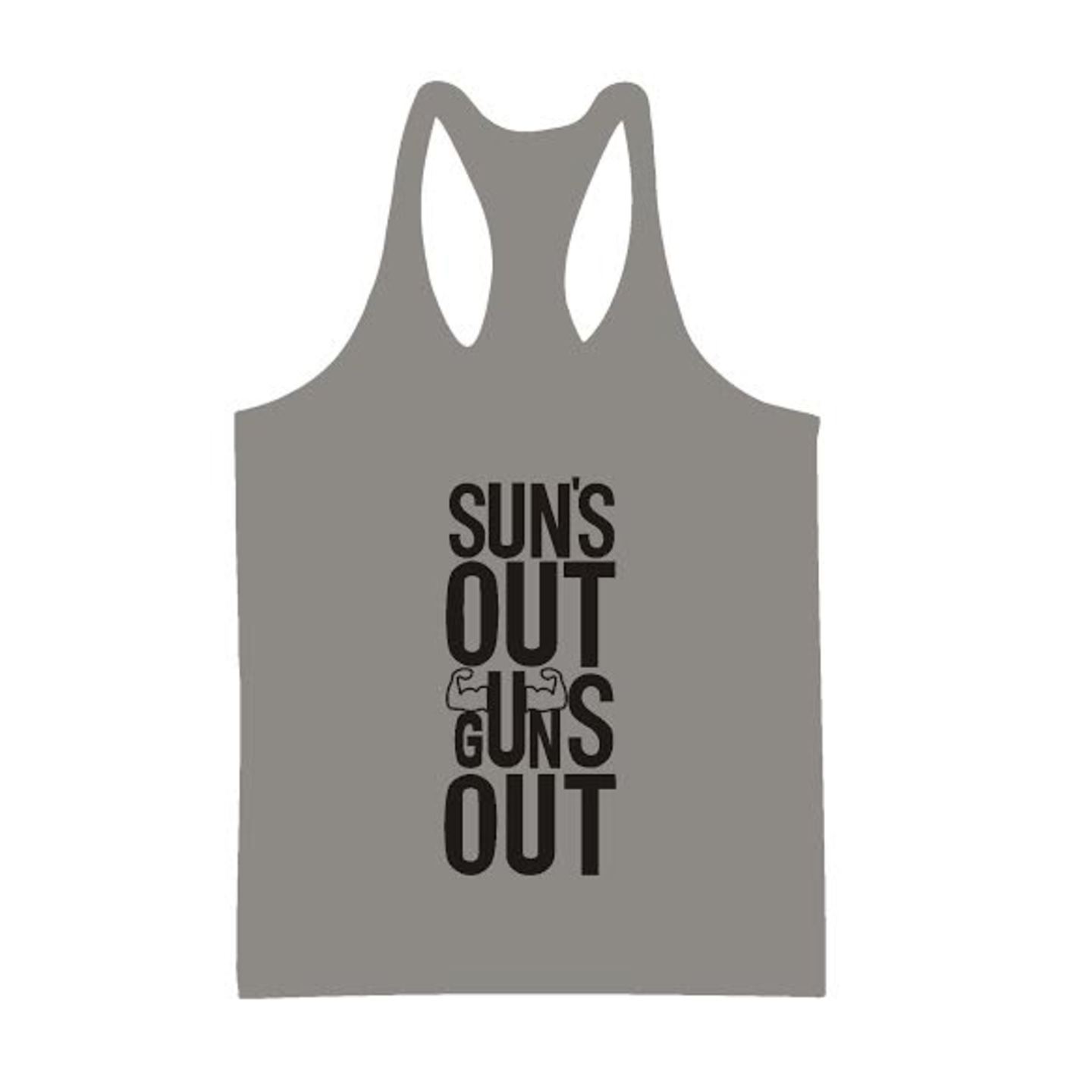 SUNS OUT GUNS OUT GREY STRINGER