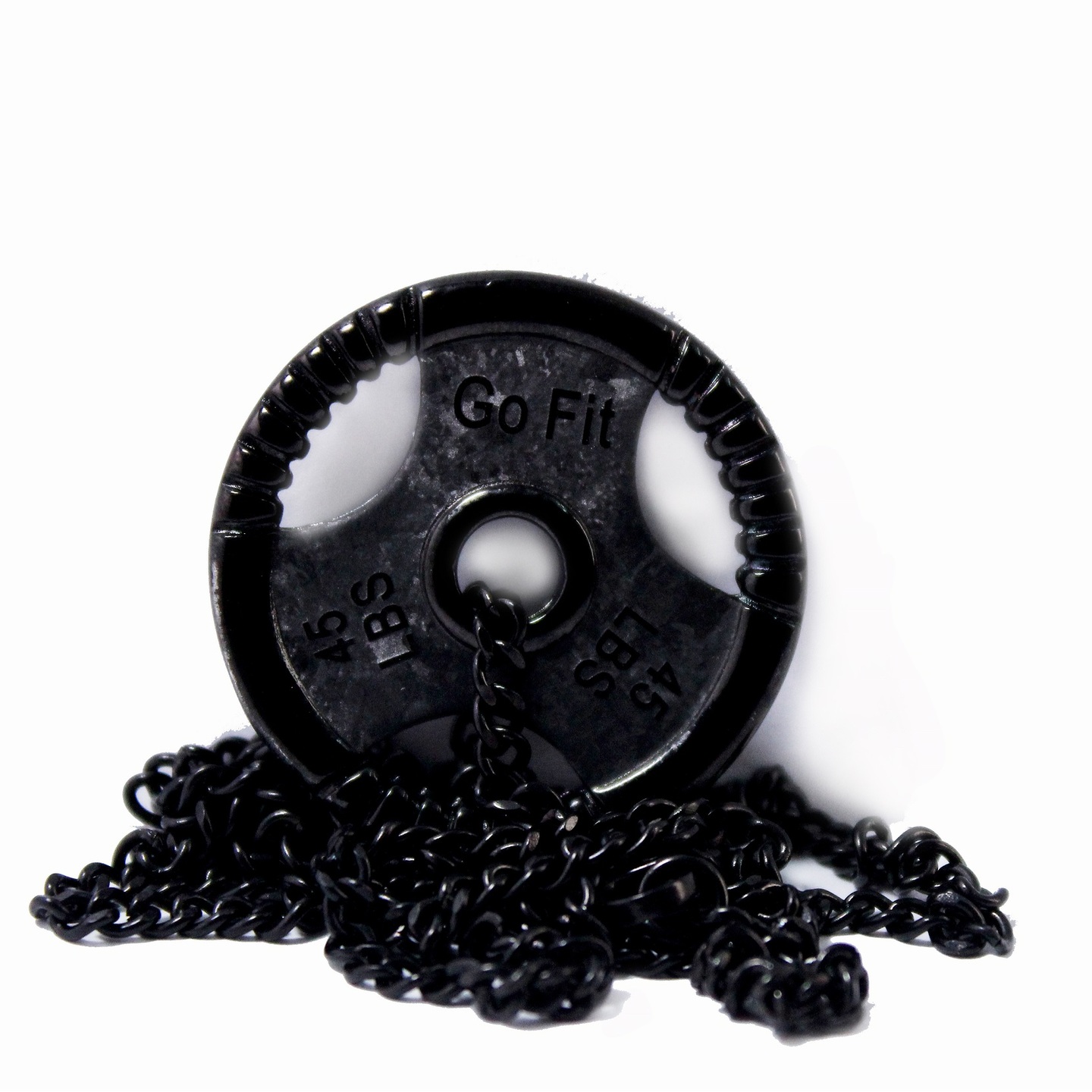 BLACK WEIGHT PLATE NECKLACE