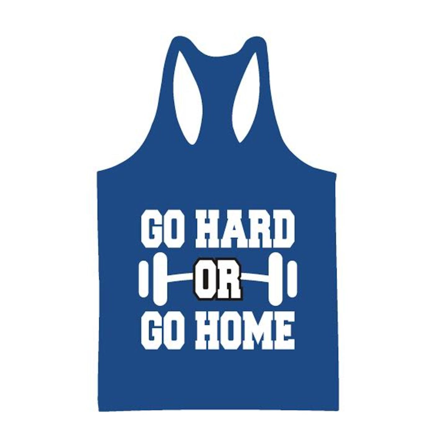 GO HARD OR GO HOME BLUE STRINGER