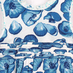Printed Dress Simmy Floral Blue