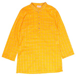 Yellow Check Kurta