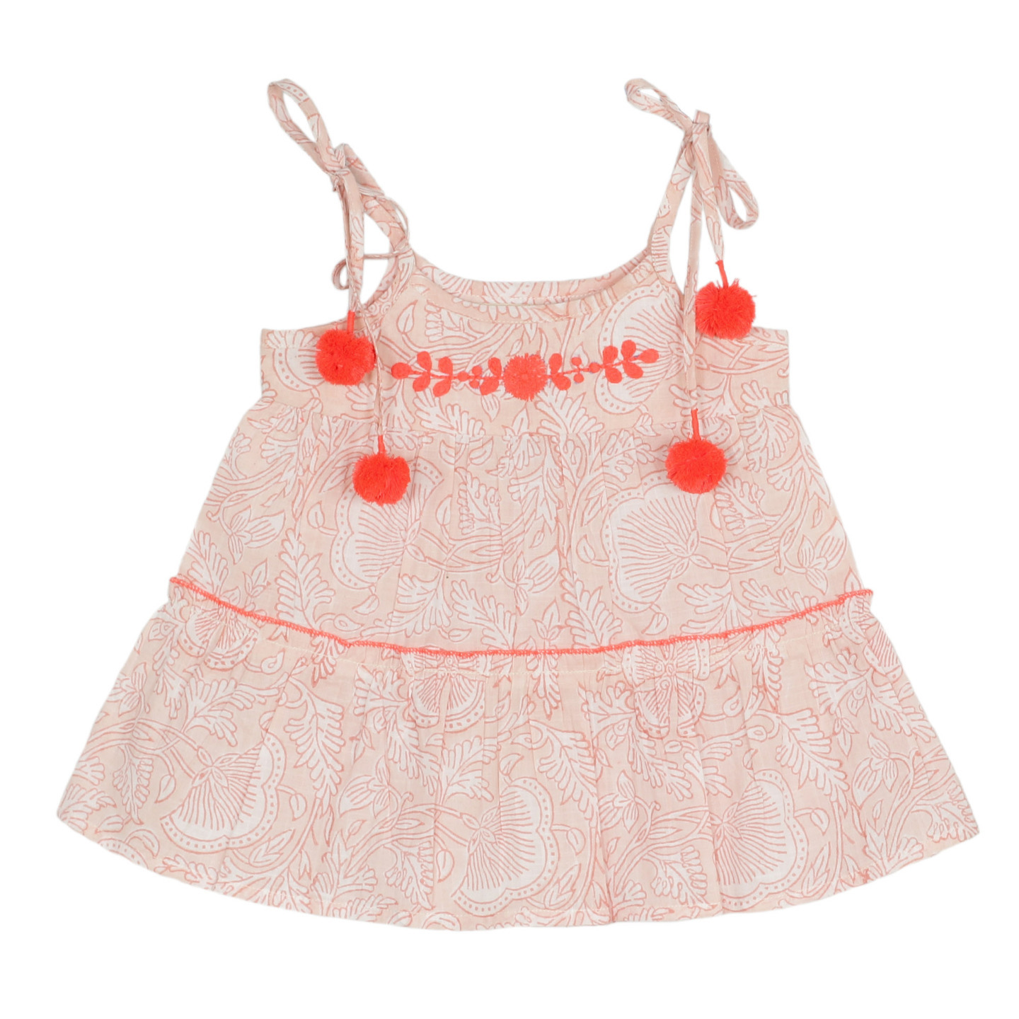 Rashi Baby Top Printed Blush Pink