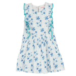 Printed Dress Charu Floral Blue