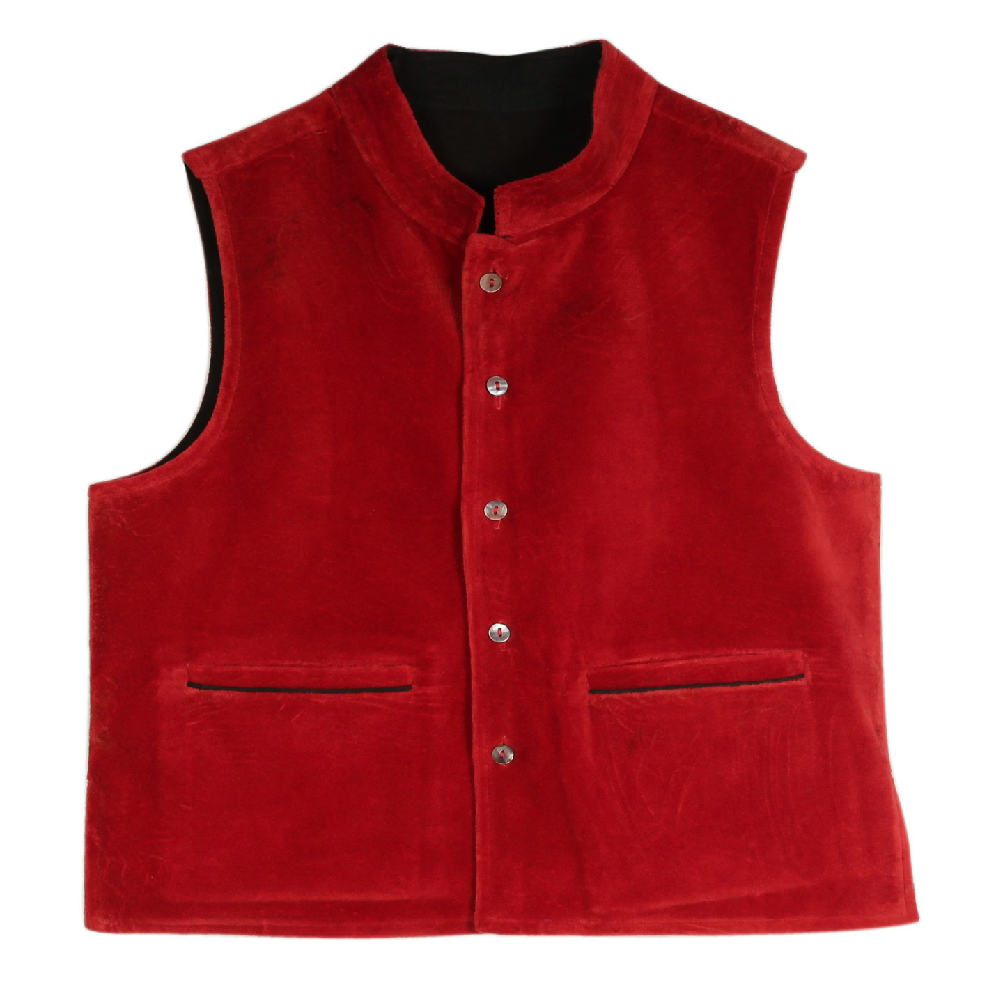 Nehru jacket Velvet Red