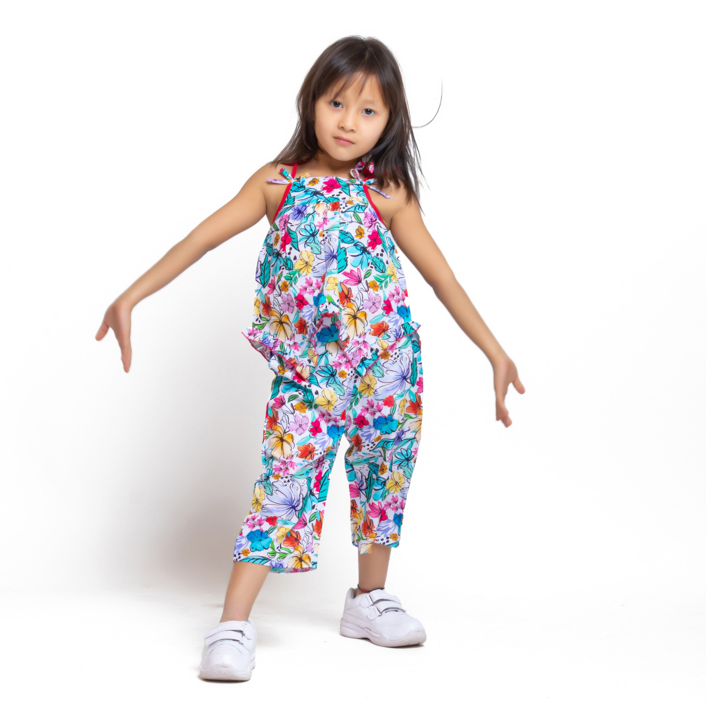 Mila Floral Coord Capri Set Lily Multicolor