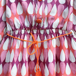 Printed Dress Argyle teardrop Orange