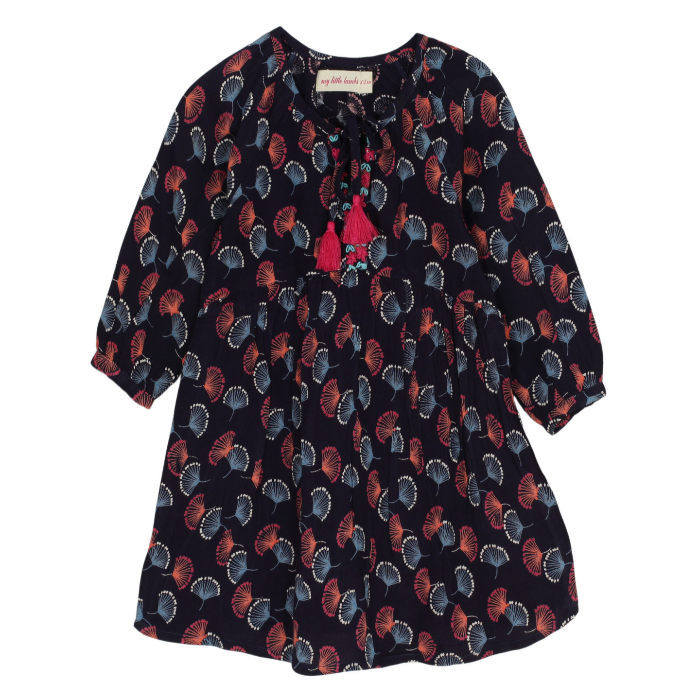 Jassi Girls Dress Navy
