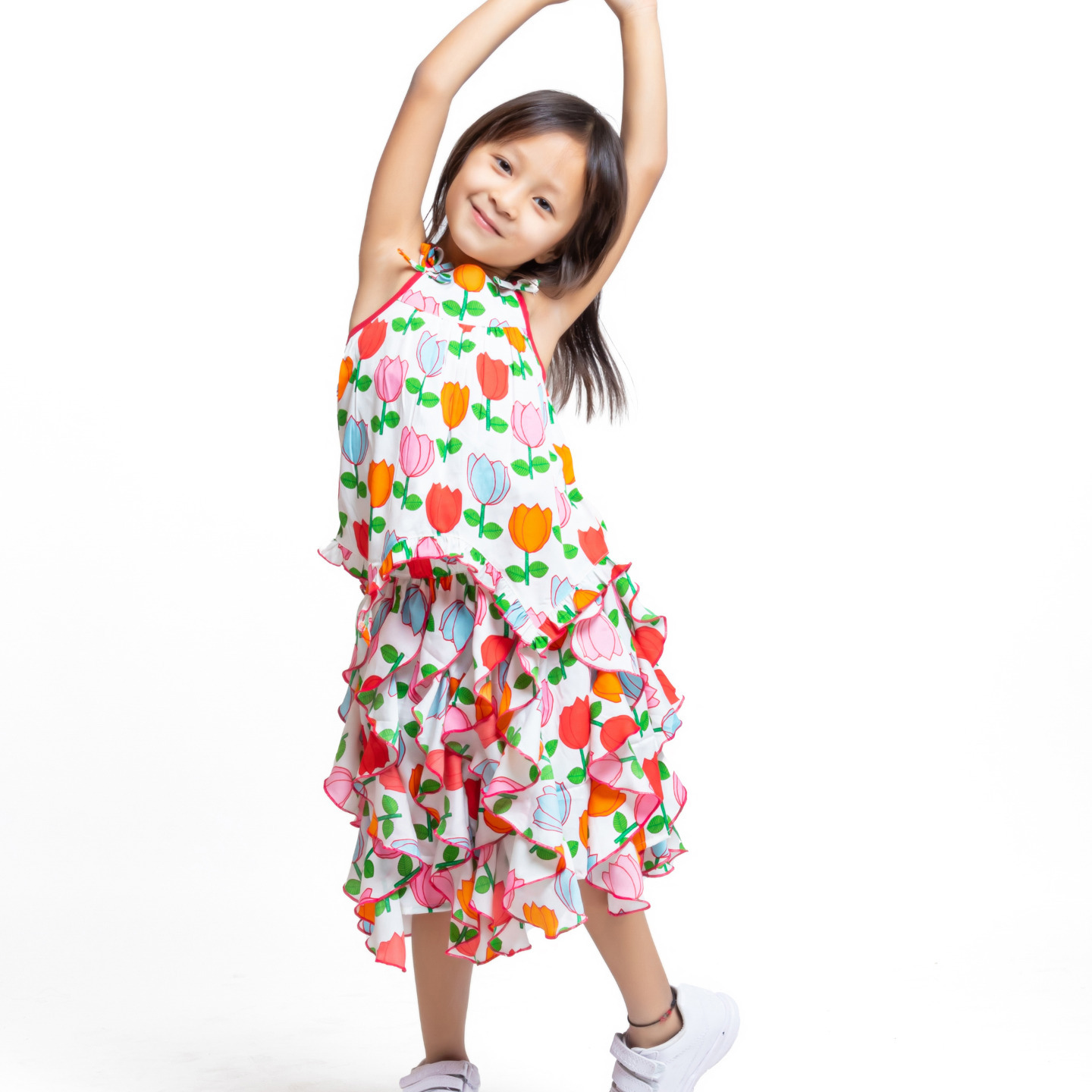 Mila Floral Coord Skirt Set Lotus Multicolor