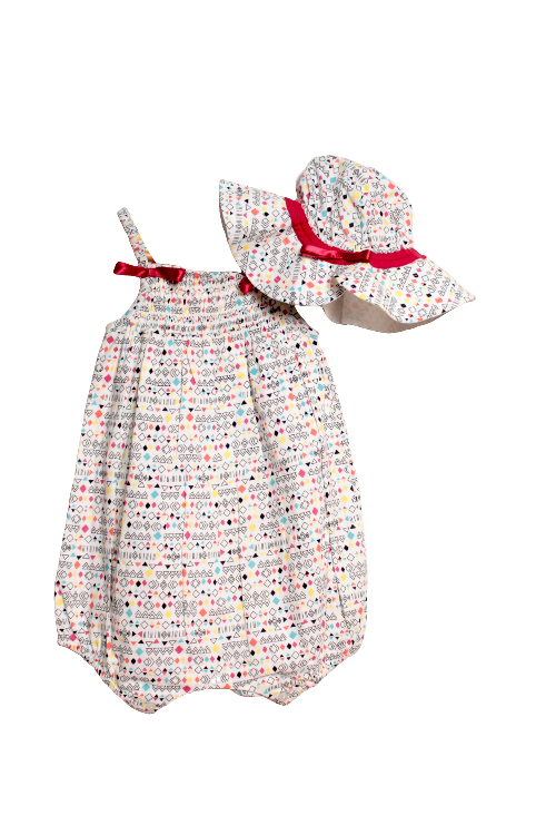 Geo Esmee Romper + Hat