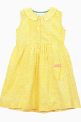 Alisha Dress Yellow Check