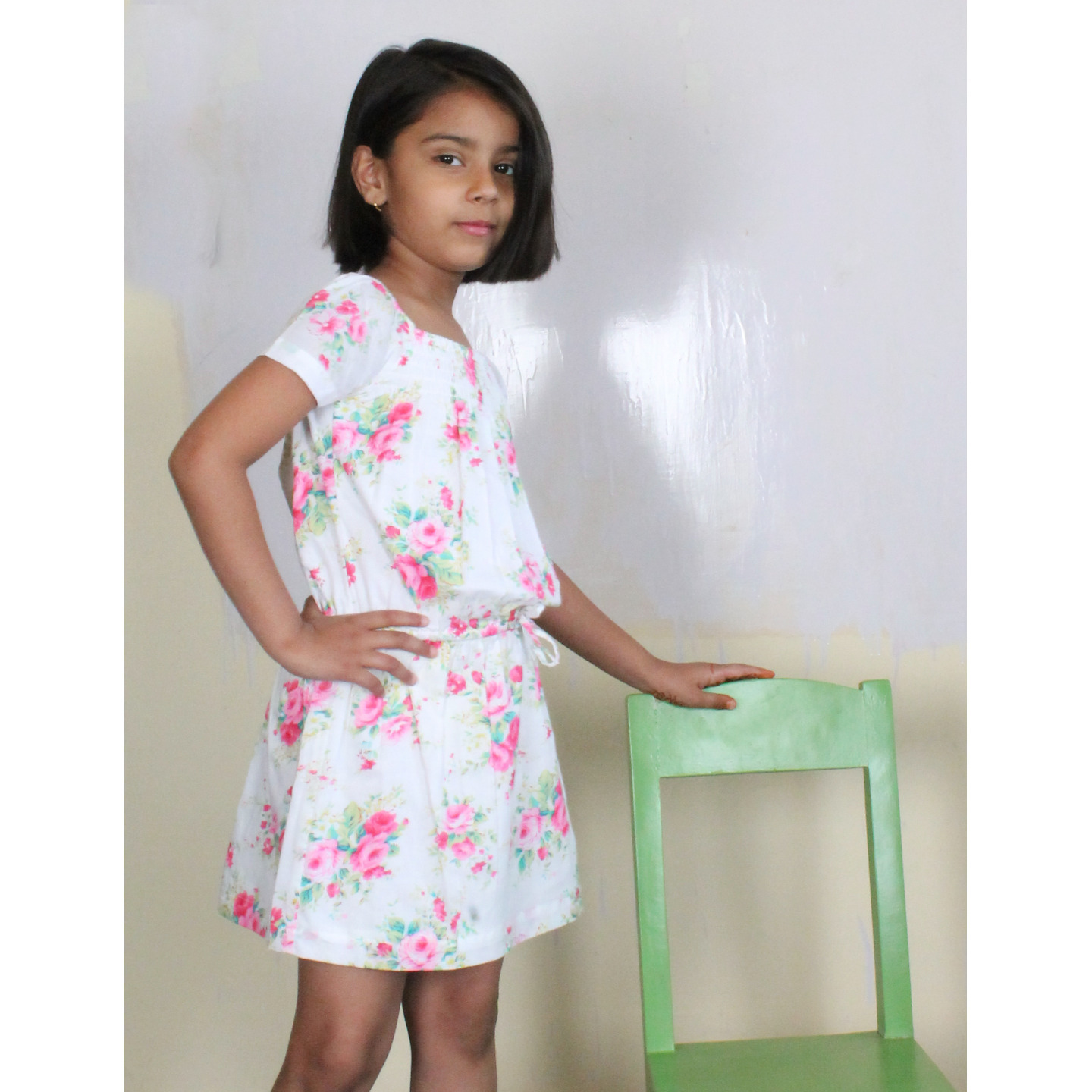 Girls Printed Dress Floral Jennifer